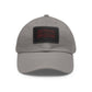Leather Patch Baseball Cap — Backstage Phantom
