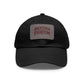Leather Patch Baseball Cap: Backstage Phantom