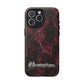 Pink Butterfly "Analog Haze" Tough Magnetic Phone Case — Retro Y2K Cherry Design