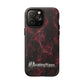 Pink Butterfly "Analog Haze" Tough Magnetic Phone Case — Retro Y2K Cherry Design