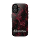 Pink Butterfly "Analog Haze" Tough Magnetic Phone Case — Retro Y2K Cherry Design