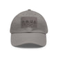 Leather Patch Dad Hat — Vintage Wildflower Sketch Cap