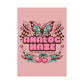 Analog Haze Matte Poster — Retro Butterfly Cherry Wall Art