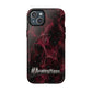 Pink Butterfly "Analog Haze" Tough Magnetic Phone Case — Retro Y2K Cherry Design