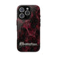 Pink Butterfly "Analog Haze" Tough Magnetic Phone Case — Retro Y2K Cherry Design