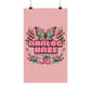 Analog Haze Matte Poster — Retro Butterfly Cherry Wall Art