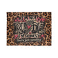 Leopard 'I'm Not Rude I'm Honest' Cozy Throw Blanket