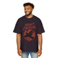 Night Creature Tee — Raven Graphic Men's Oversized T‑Shirt