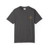 Compass Rose Graphic T-Shirt: Minimal Nautical Adventure Tee - Graphite