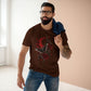Gothic Moth & Rose Tee — Red Moon Horror Graphic T-Shirt