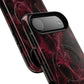 Pink Butterfly "Analog Haze" Tough Magnetic Phone Case — Retro Y2K Cherry Design