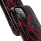 Pink Butterfly "Analog Haze" Tough Magnetic Phone Case — Retro Y2K Cherry Design