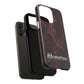 Pink Butterfly "Analog Haze" Tough Magnetic Phone Case — Retro Y2K Cherry Design