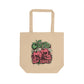 Eco Tote Bag - 'A Little Wild Sweet' Skull Graphic Tote (Kiss & Crash Logo)