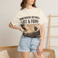 Somewhere Between Lost & Found Vintage Road Sign Graphic T-Shirt