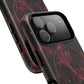 Pink Butterfly "Analog Haze" Tough Magnetic Phone Case — Retro Y2K Cherry Design