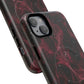 Pink Butterfly "Analog Haze" Tough Magnetic Phone Case — Retro Y2K Cherry Design
