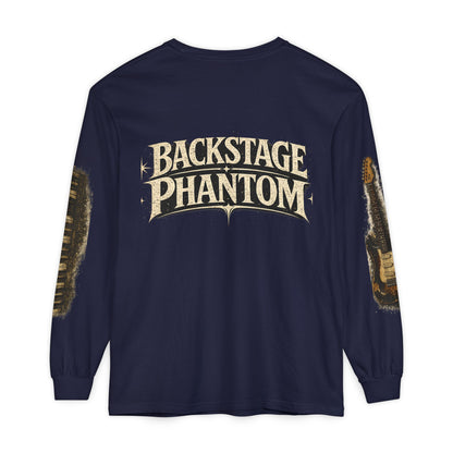 Backstage Phantom Long Sleeve Tee — Vintage Guitar & Keyboard Tour Shirt