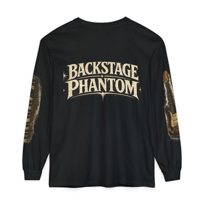 Backstage Phantom Long Sleeve Tee — Vintage Guitar & Keyboard Tour Shirt