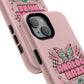 Pink Butterfly "Analog Haze" Tough Magnetic Phone Case — Retro Y2K Cherry Design