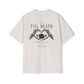 Till Death Skeleton Hands Rose Oversized Tee