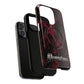 Pink Butterfly "Analog Haze" Tough Magnetic Phone Case — Retro Y2K Cherry Design