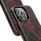 Pink Butterfly "Analog Haze" Tough Magnetic Phone Case — Retro Y2K Cherry Design
