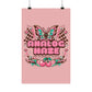 Analog Haze Matte Poster — Retro Butterfly Cherry Wall Art