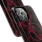 Pink Butterfly "Analog Haze" Tough Magnetic Phone Case — Retro Y2K Cherry Design