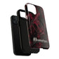 Pink Butterfly "Analog Haze" Tough Magnetic Phone Case — Retro Y2K Cherry Design