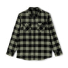 Theatre Stage Backprint Flannel Shirt - Olive / Black