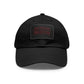Leather Patch Baseball Cap — Backstage Phantom