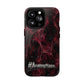 Pink Butterfly "Analog Haze" Tough Magnetic Phone Case — Retro Y2K Cherry Design
