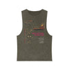 Retro Space Tank Top: "B-ORBITER A-PHANTOM" Vintage Sci-Fi Graphic - Moss Stone