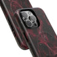 Pink Butterfly "Analog Haze" Tough Magnetic Phone Case — Retro Y2K Cherry Design