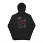 Zip Hoodie — Retro Night City Graphic Fleece Zip-Up