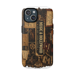 Music & Hollywood Vintage Poster Phone Case