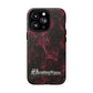 Pink Butterfly "Analog Haze" Tough Magnetic Phone Case — Retro Y2K Cherry Design