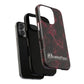 Pink Butterfly "Analog Haze" Tough Magnetic Phone Case — Retro Y2K Cherry Design