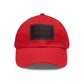 Leather Patch Baseball Cap — Backstage Phantom