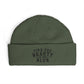 "Find the Beauty in the Blur" Light Embroidered Knit Beanie