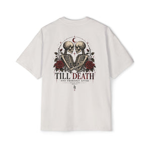 Till Death Skeleton Couple Tee — Gothic Romantic Graphic Tee
