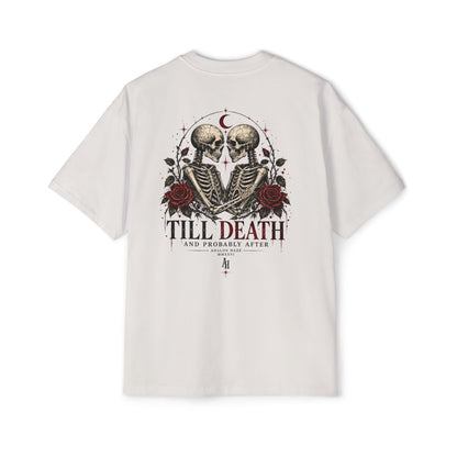 Till Death Skeleton Couple Tee — Gothic Romantic Graphic Tee