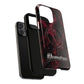 Pink Butterfly "Analog Haze" Tough Magnetic Phone Case — Retro Y2K Cherry Design