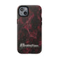 Pink Butterfly "Analog Haze" Tough Magnetic Phone Case — Retro Y2K Cherry Design