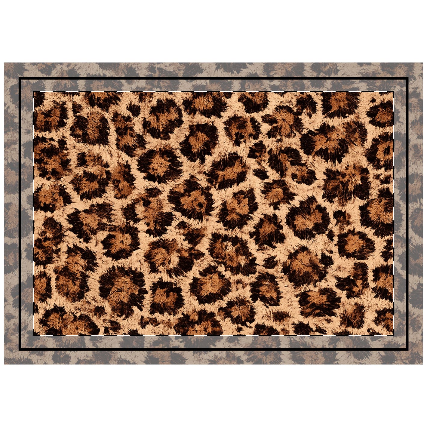 Leopard Print Throw Pillow — Luxe Animal Print Decorative Cushion