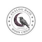 Moon Child Raven Sticker — Analog Haze Kiss-Cut Vinyl