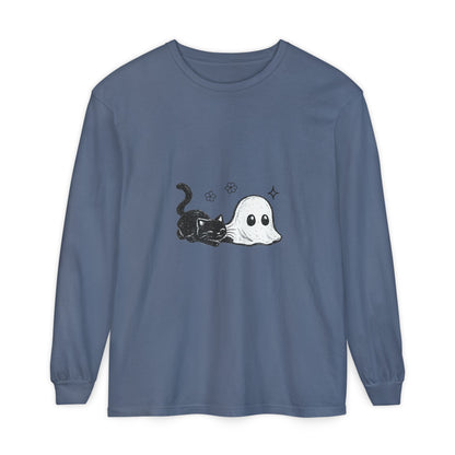 Ghost & Black Cat Long Sleeve Tee
