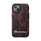 Pink Butterfly "Analog Haze" Tough Magnetic Phone Case — Retro Y2K Cherry Design