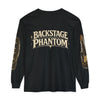 Backstage Phantom Long Sleeve Tee: Vintage Guitar & Keys Tour Shirt - Black